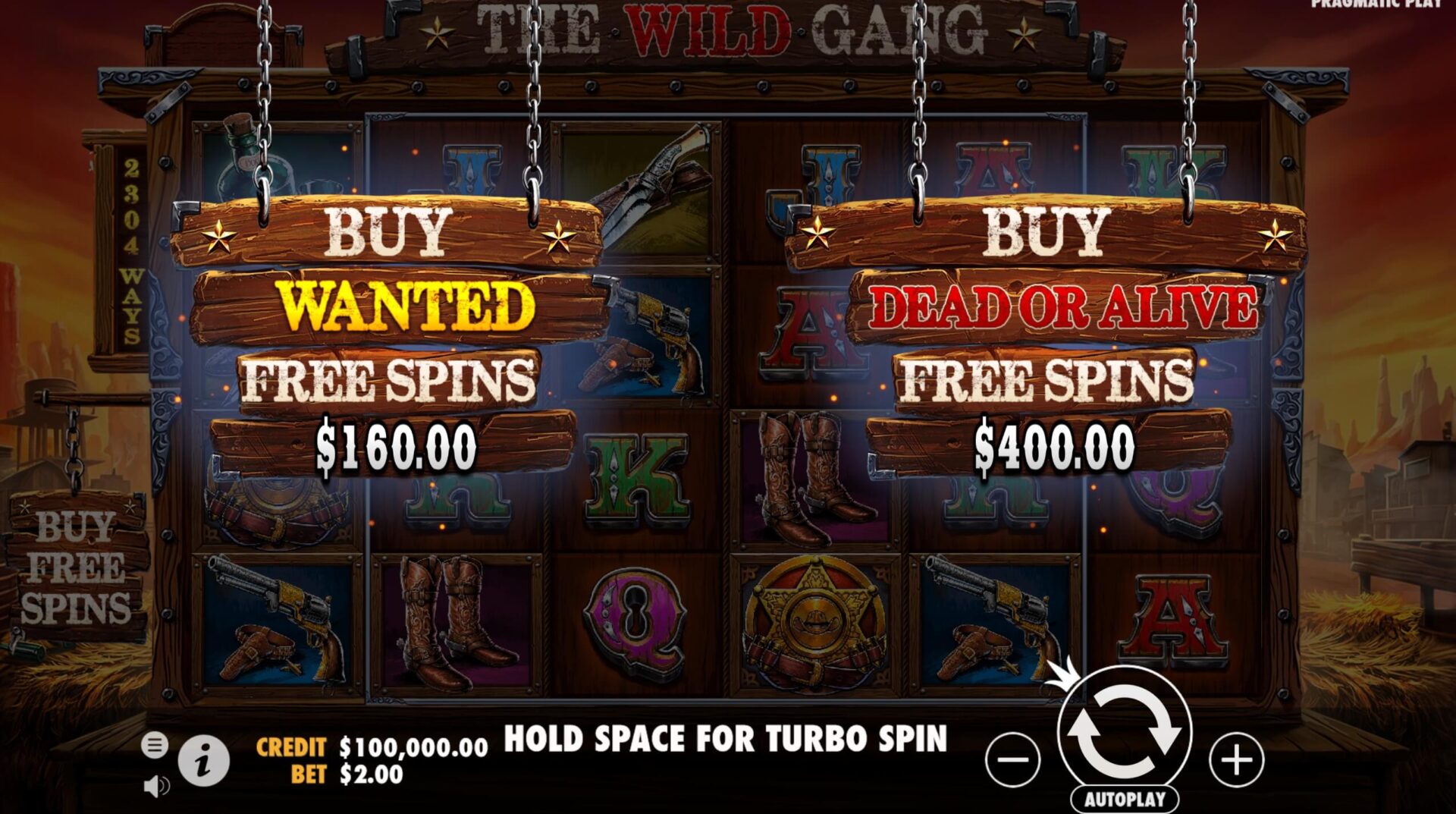 Скриншот слота The Wild Gang от Pragmatic Play