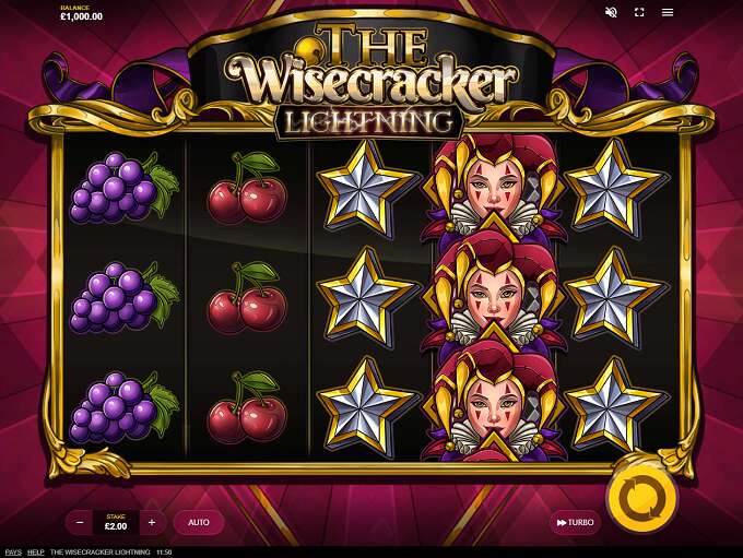 Скриншот слота The Wisecracker Lightning от Red Tiger Gaming