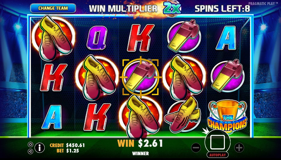 Скриншот слота The Champions: игровой автомат от Pragmatic Play