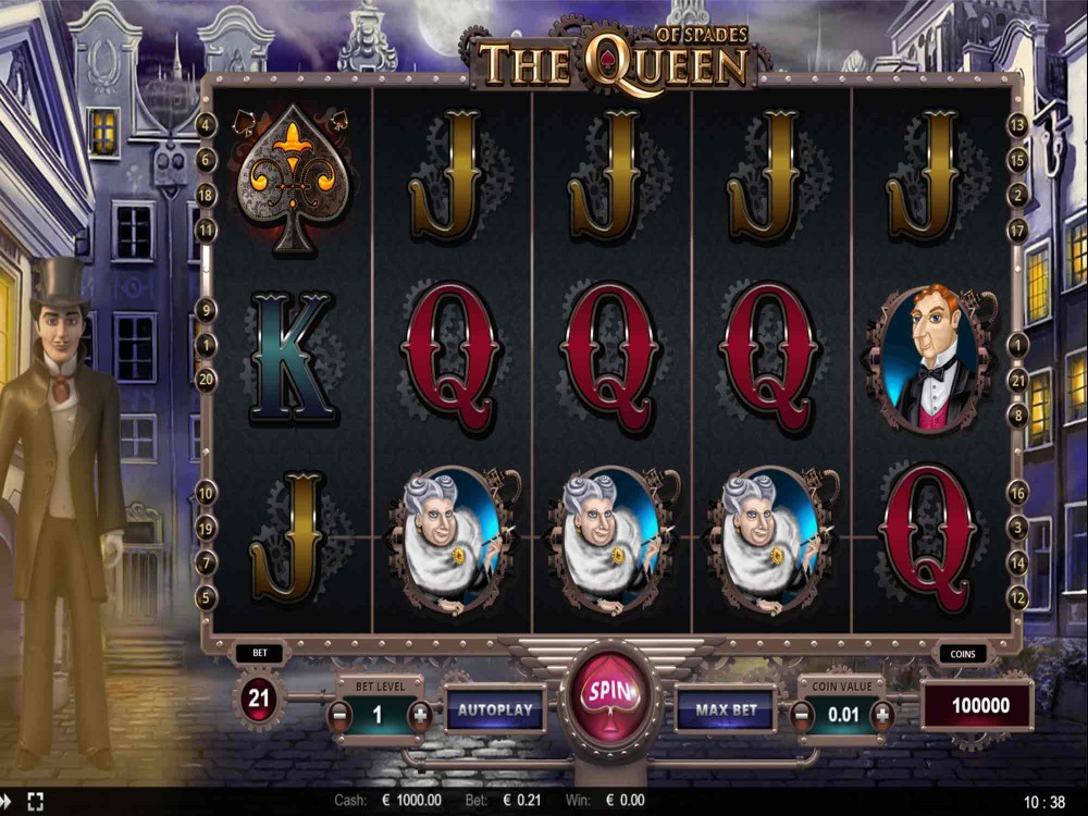 Скриншот слота The Queen of Spades от Thunderspin