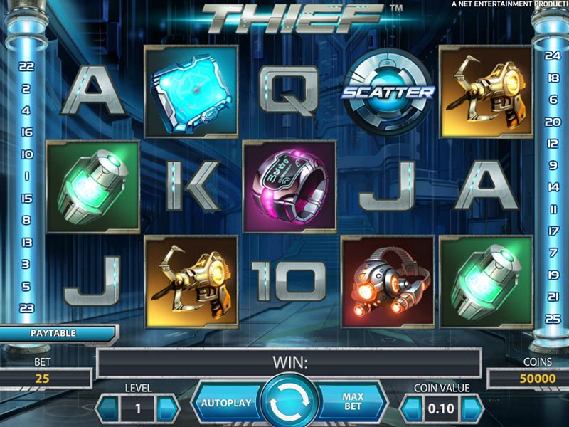 Скриншот слота Thief от NetEnt