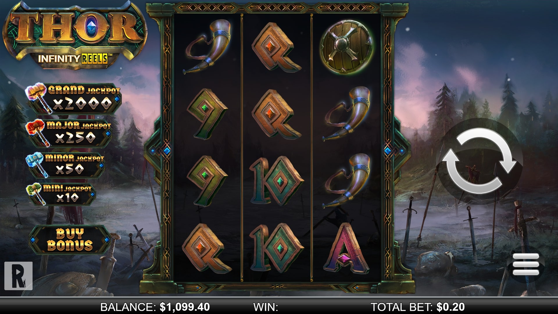 Скриншот слота Thor от CQ9 Gaming