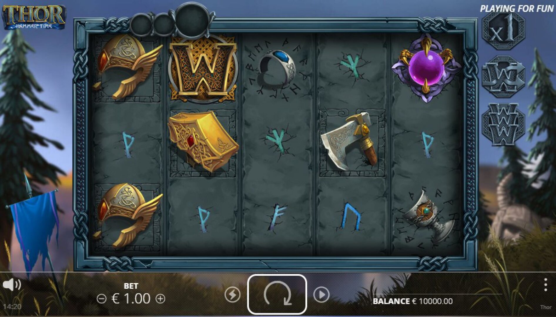 Скриншот слота Thor Hammer Time от Nolimit City