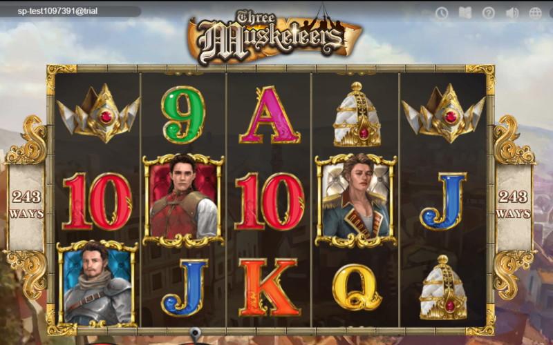 Скриншот слота Three Musketeers от SimplePlay