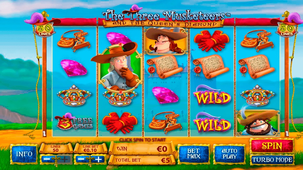Скриншот слота Three Musketeers от Playtech