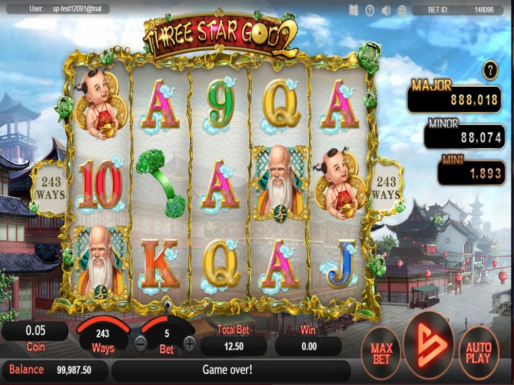 Скриншот слота Three Star God 2 от SimplePlay