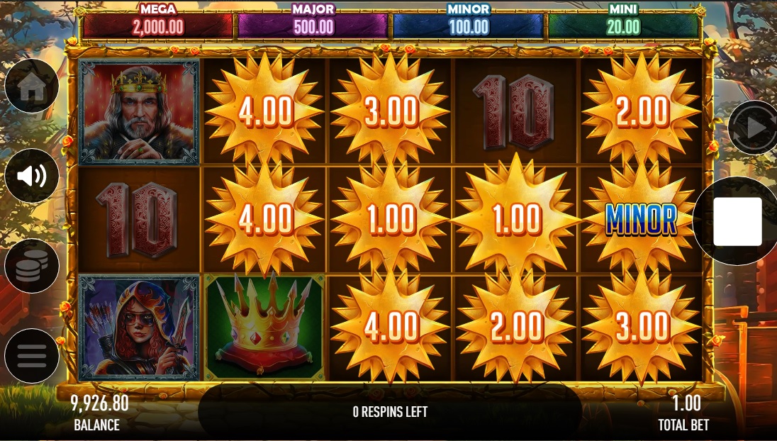 Скриншот слота Throne of Camelot от Gamebeat