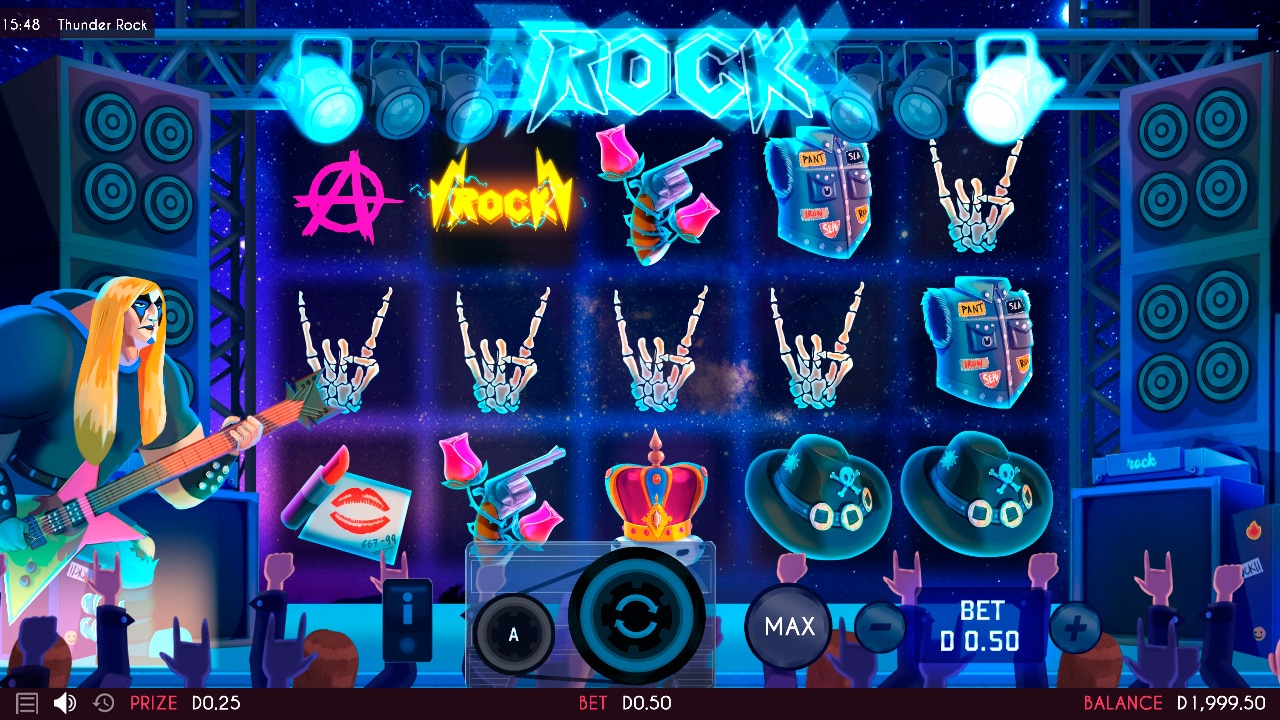 Скриншот слота Thunder Rock от Triple Cherry