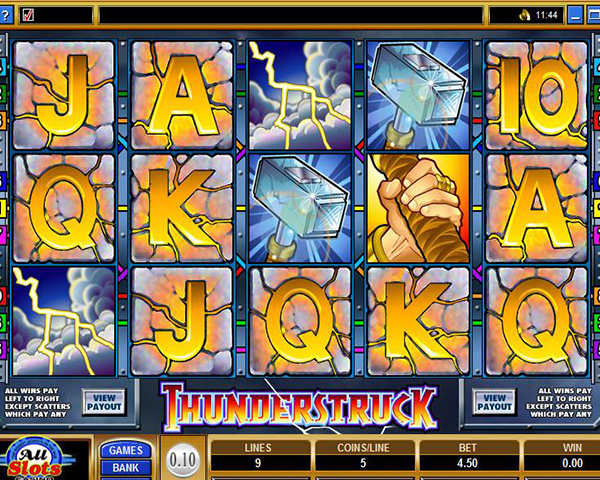 Скриншот слота Thunderstruck от Microgaming