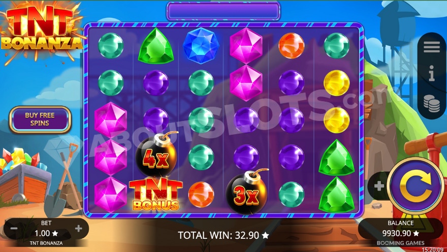 Скриншот слота TNT Bonanza от Booming Games