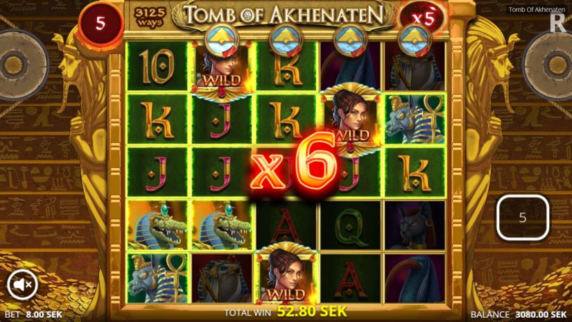 Скриншот слота Tomb Of Akhenaten от Nolimit City