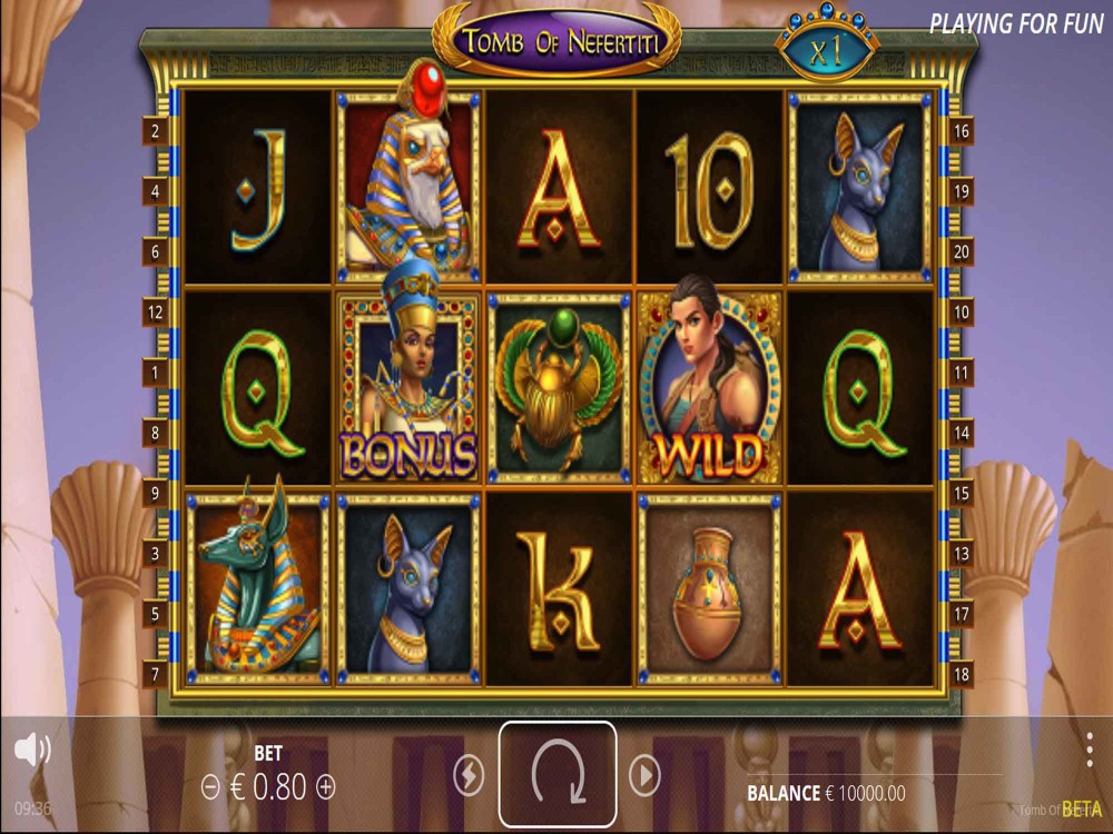 Скриншот слота Tomb Of Nefertiti от Nolimit City