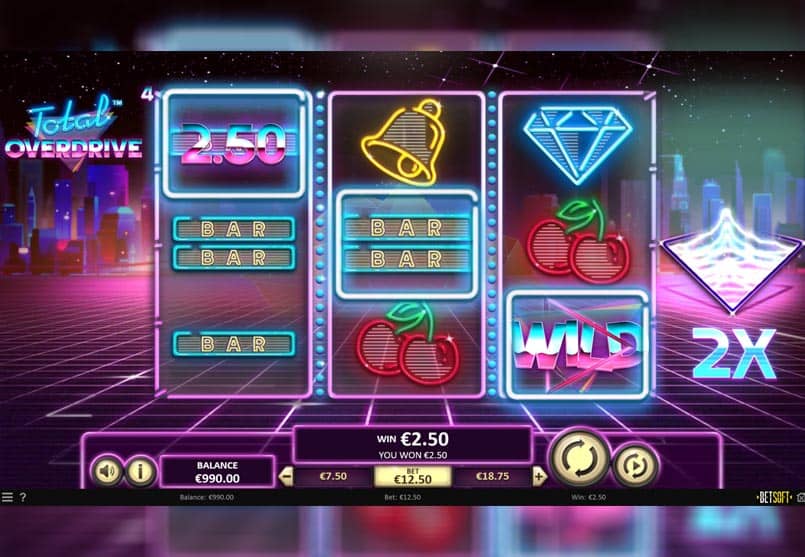 Скриншот слота Total Overdrive от Betsoft