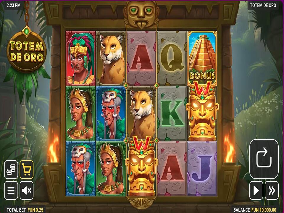 Скриншот слота Totem de Oro от GameBeat