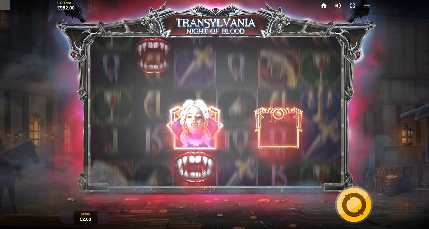 Скриншот слота Transylvania Night of Blood от Red Tiger Gaming