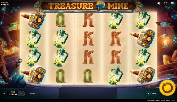 Скриншот слота Treasure Mine от Red Tiger Gaming
