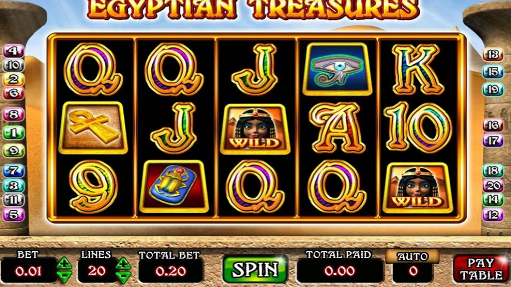 Скриншот слота Treasures of Egypt от MrSlotty