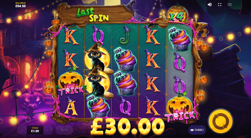 Скриншот слота Trick or Treat от Saucify