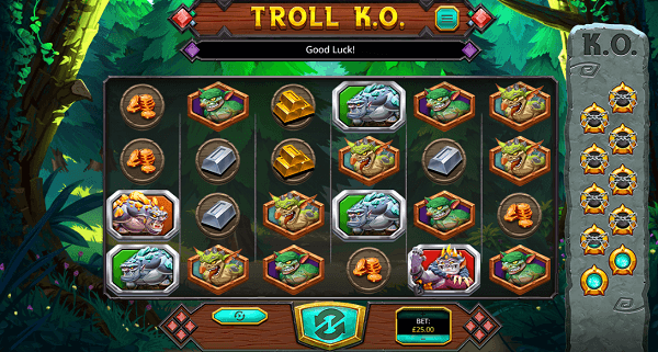 Скриншот слота Troll K. O. от Green Jade Games
