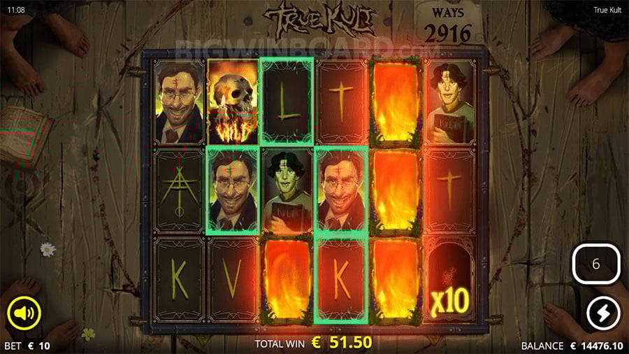 Скриншот слота True Kult от Nolimit City