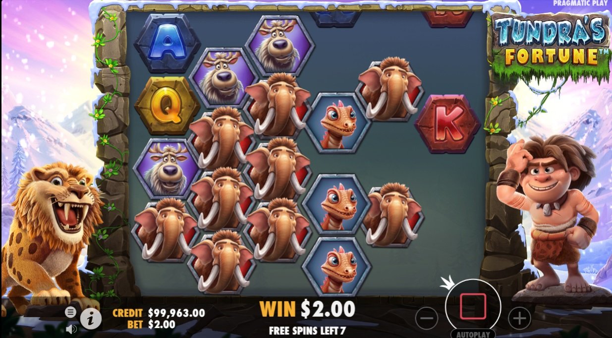 Скриншот слота Tundra’s Fortune от Pragmatic Play