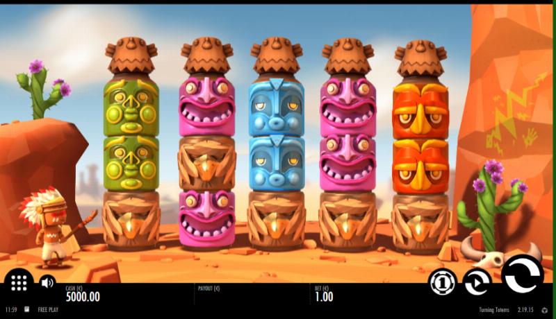 Скриншот слота Turning Totems от Thunderkick