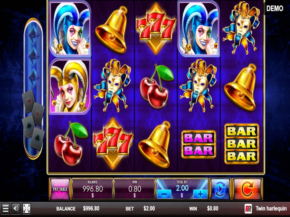 Скриншот слота Twin Harlequin от Red Rake Gaming