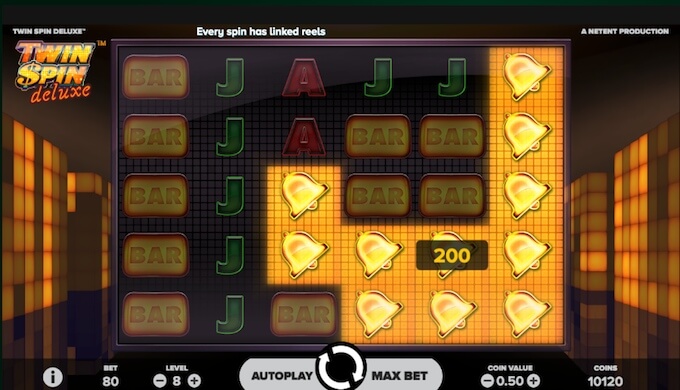 Скриншот слота Обзор игрового автомата Twin Spin Deluxe от NetEnt