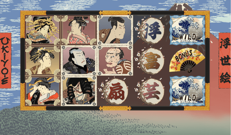 Скриншот слота Ukiyo-E от Gamatron