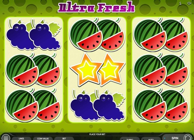 Скриншот слота Ultra Fresh от Endorphina