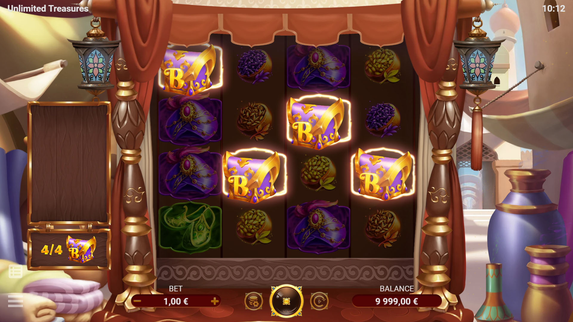 Скриншот слота Unlimited Treasures от Evoplay Entertainment