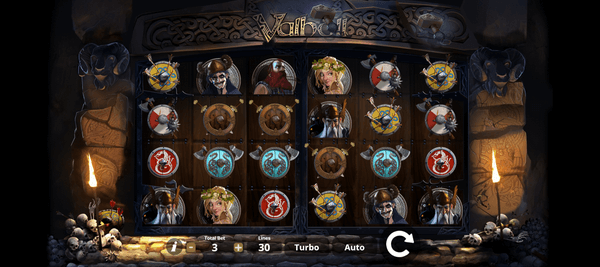Скриншот слота Valhöll Hall: of The Slain от Lady Luck Games
