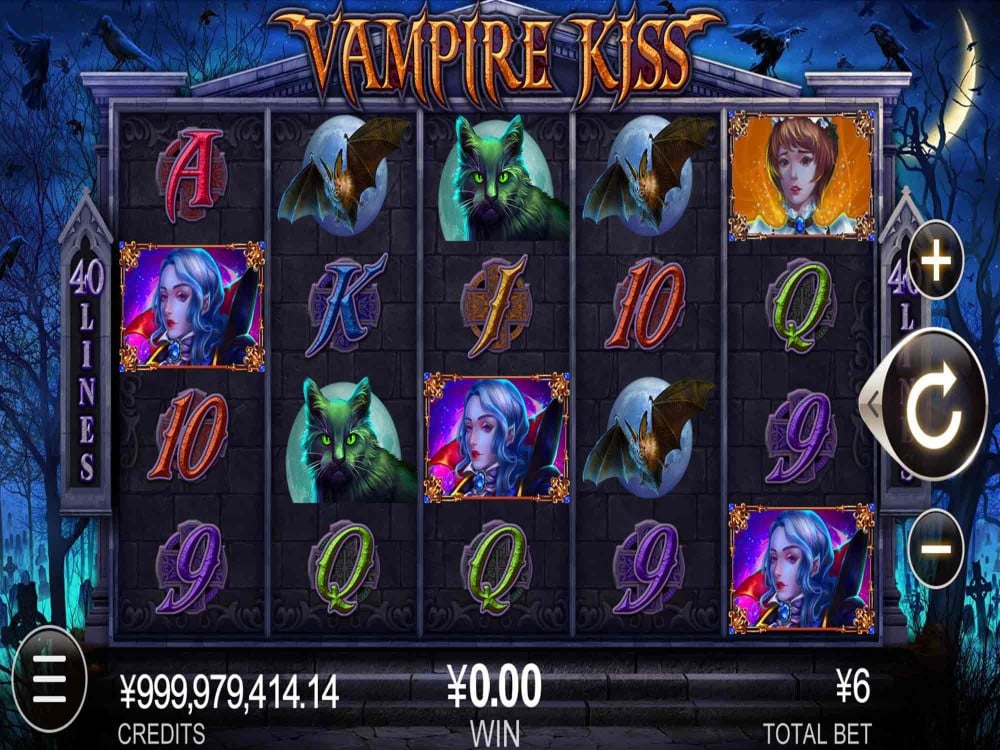Скриншот слота Vampire Kiss от Leap Gaming