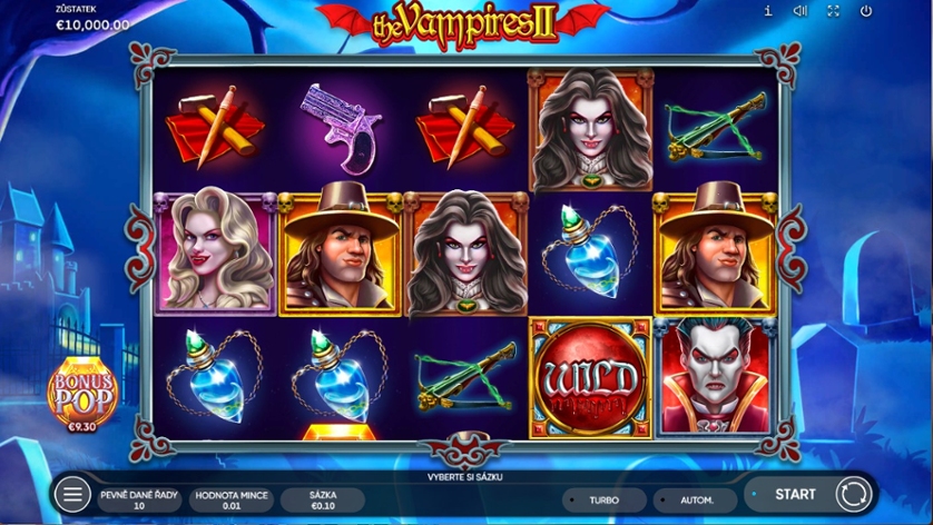 Скриншот слота Vampires Feast от Triple Profits Games