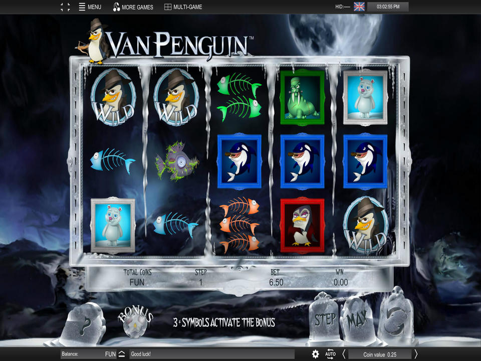 Скриншот слота Van Penguin от Espresso Games