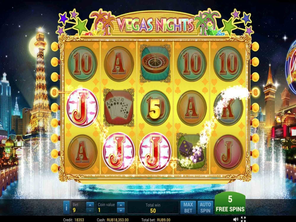 Скриншот слота Vegas Nights от Pragmatic Play