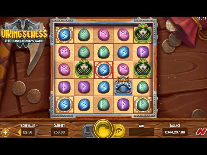 Скриншот слота Viking’s Chess – The Conqueror’s Game от Netgaming