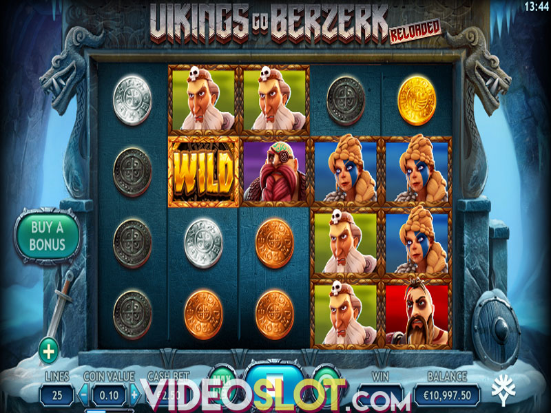 Скриншот слота Vikings Go Berzerk от Yggdrasil Gaming