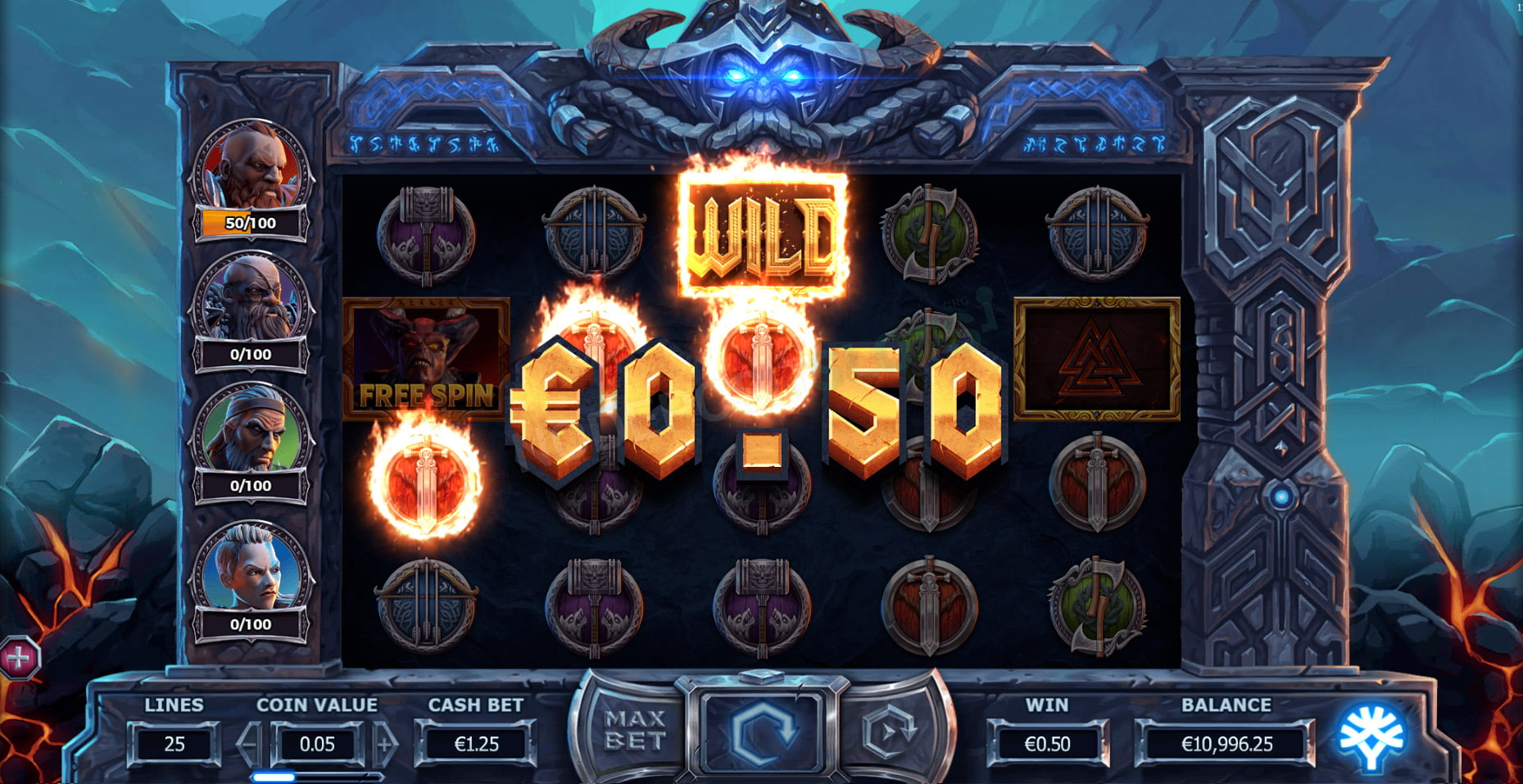 Скриншот слота Vikings Go To Hell от Yggdrasil Gaming