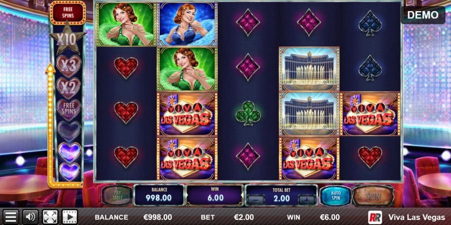 Скриншот слота Viva Las Vegas от Red Rake Gaming