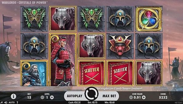 Скриншот слота Warlords от NetEnt