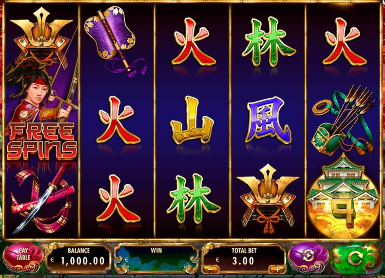 Скриншот слота Ways of the Samurai от Red Rake Gaming