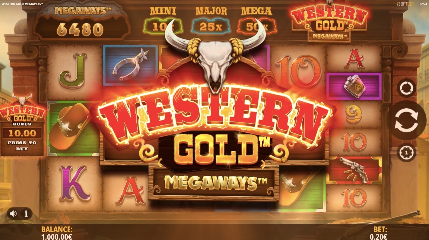 Скриншот слота Western Gold Megaways от iSoftBet