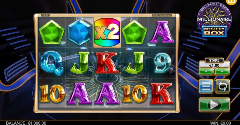 Скриншот слота Who Wants To Be a Millionaire Mystery Box от Big Time Gaming