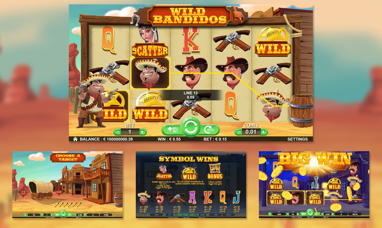 Скриншот слота Wild Bandidos от 7Mojos