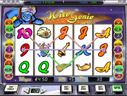 Скриншот слота Wild Genie от Stakelogic