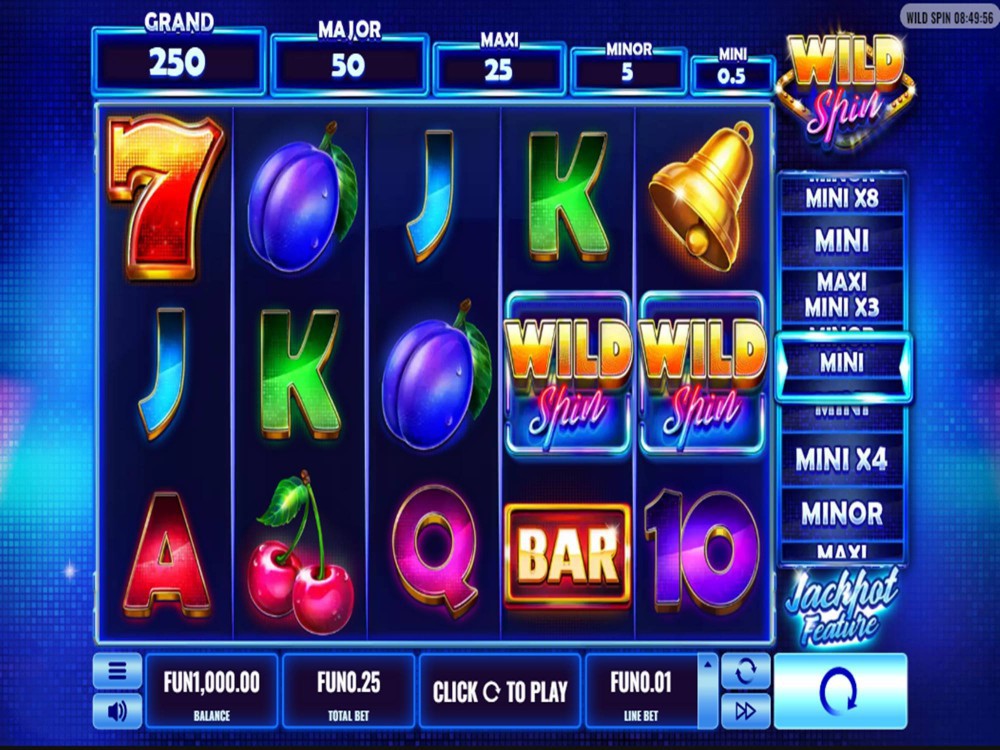 Скриншот слота Wild Spin от Platipus