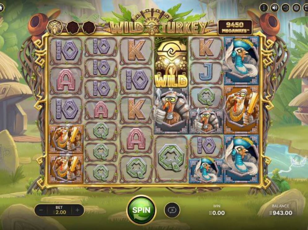 Скриншот слота Wild Turkey Megaways от NetEnt