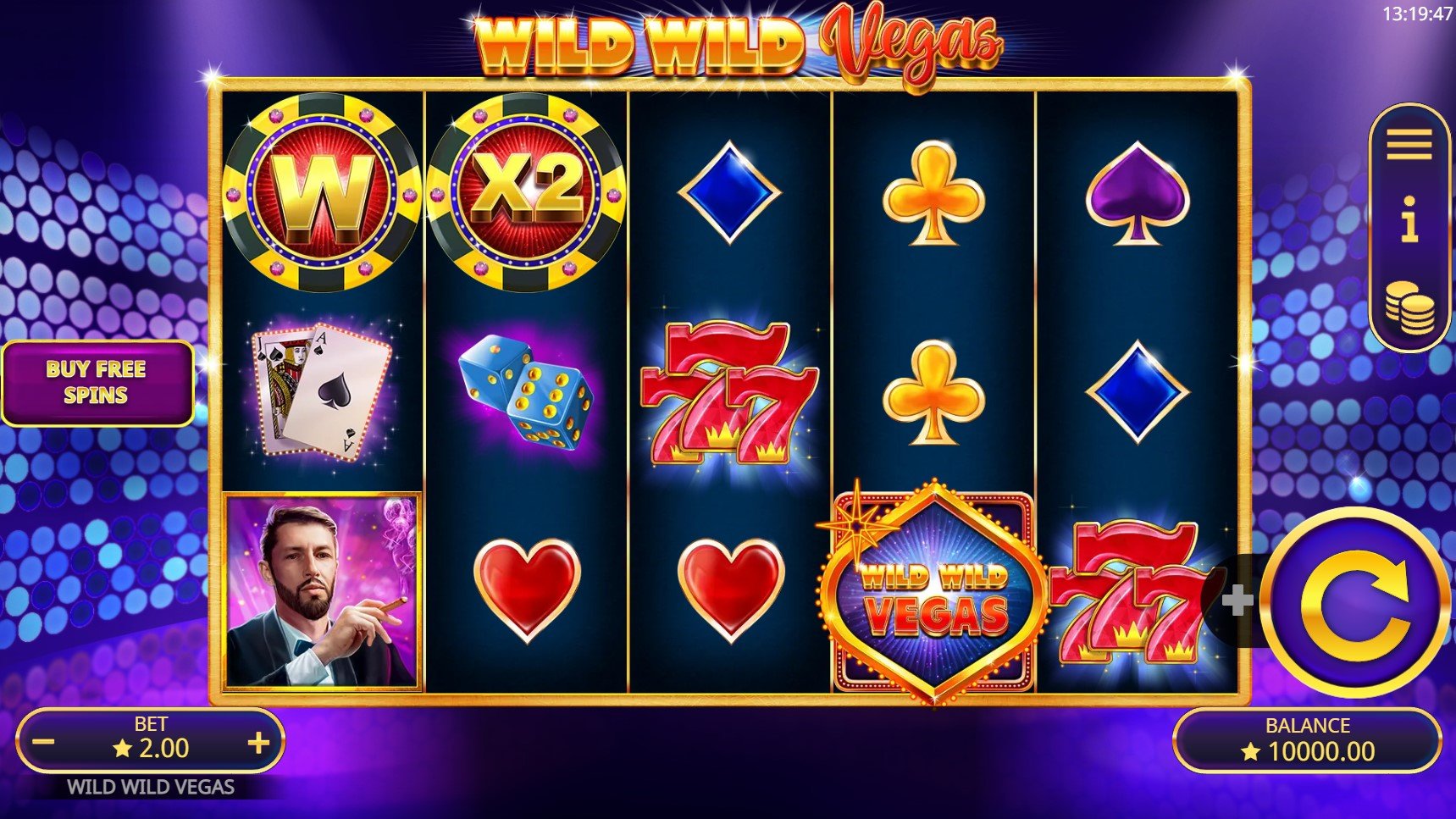 Скриншот слота Wild Wild Vegas от Booming Games
