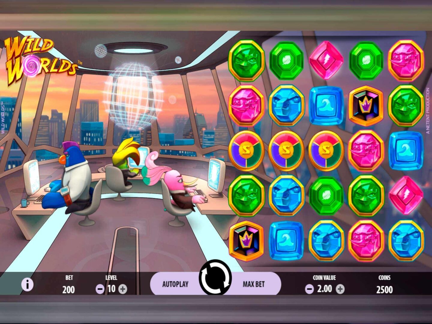 Скриншот слота Wild Worlds от NetEnt